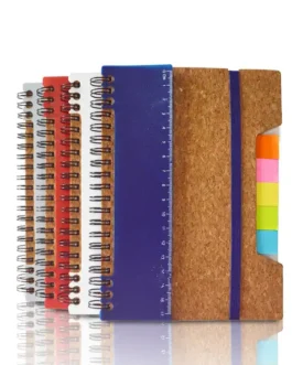 Office Stationery Spiral Recyled Notebook with Sticky notes