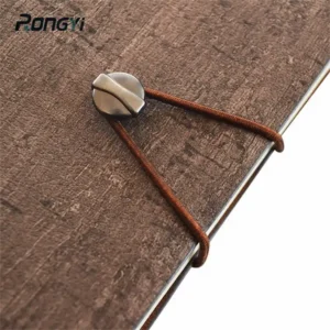 A5 size brown PU leather notebook